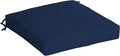 Arden Outdoor Seat Cushion, 19 x 19, Rain-Proof, Fade Resistant Sapphire Blue Leala