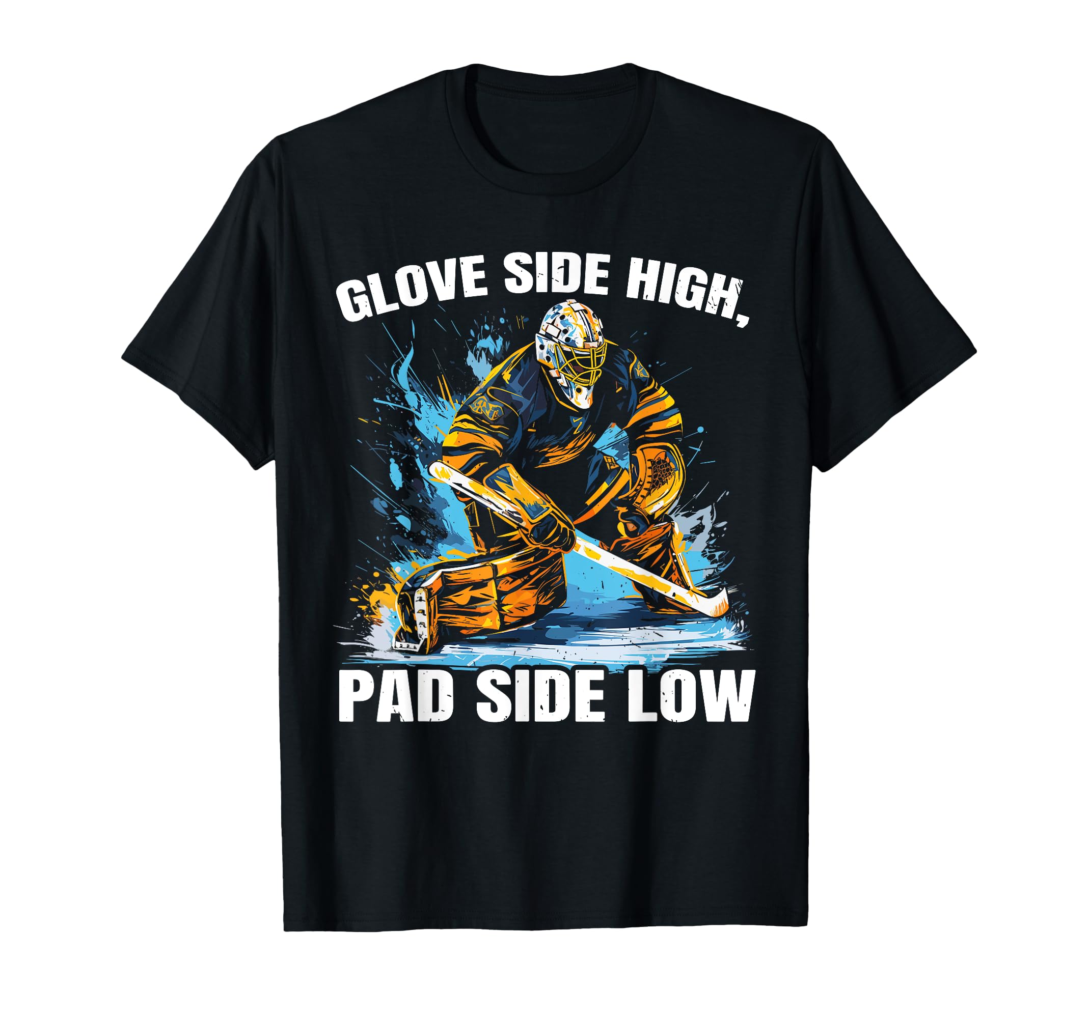 Ice Hockey Goalie Goaltender Keeper T-Shirt - Streetwear Style Men Women