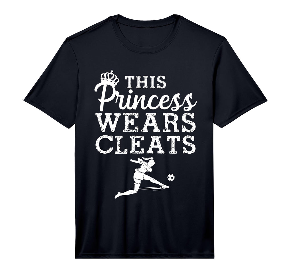 Soccer Princess Wears Cleats Football T-Shirt - Minimalist Print Unisex