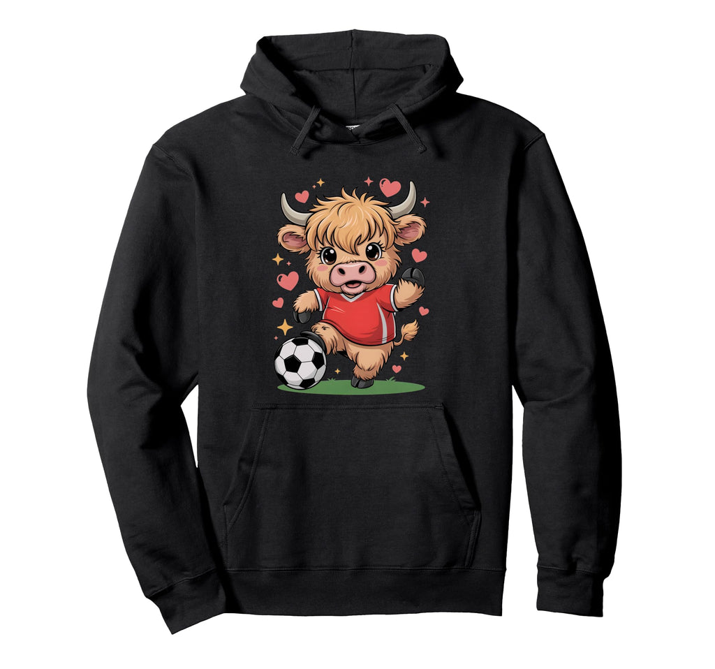 Kawaii Soccer Heifer Just Who Loves Hoodie - Custom Art Print Men Women