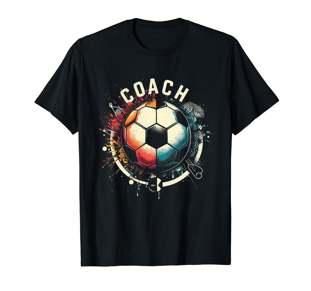 Soccer Coach Training Coaching Football T-Shirt - Aesthetic Graphic Unisex