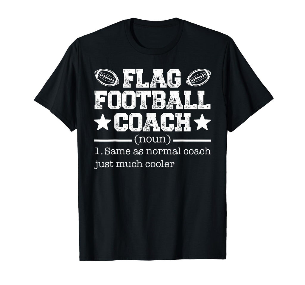 Flag Football Coach T-Shirt - Novelty Apparel Unisex