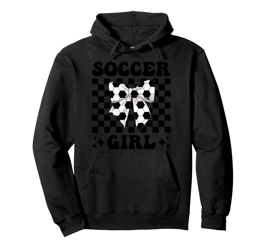 Soccer Coquette Bow Hoodie - Aesthetic Graphic Unisex