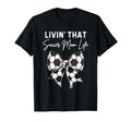 Living That Soccer Mom Life Coquette Bow T-Shirt - Minimalist Print Unisex