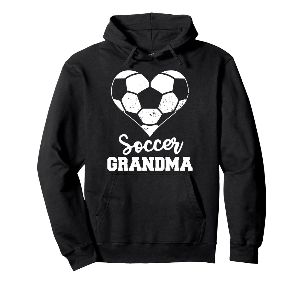 Soccer Grandma Heart Funny Soccer Hoodie - Novelty Apparel for Adults