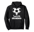 Soccer Grandma Heart Funny Soccer Hoodie - Novelty Apparel for Adults