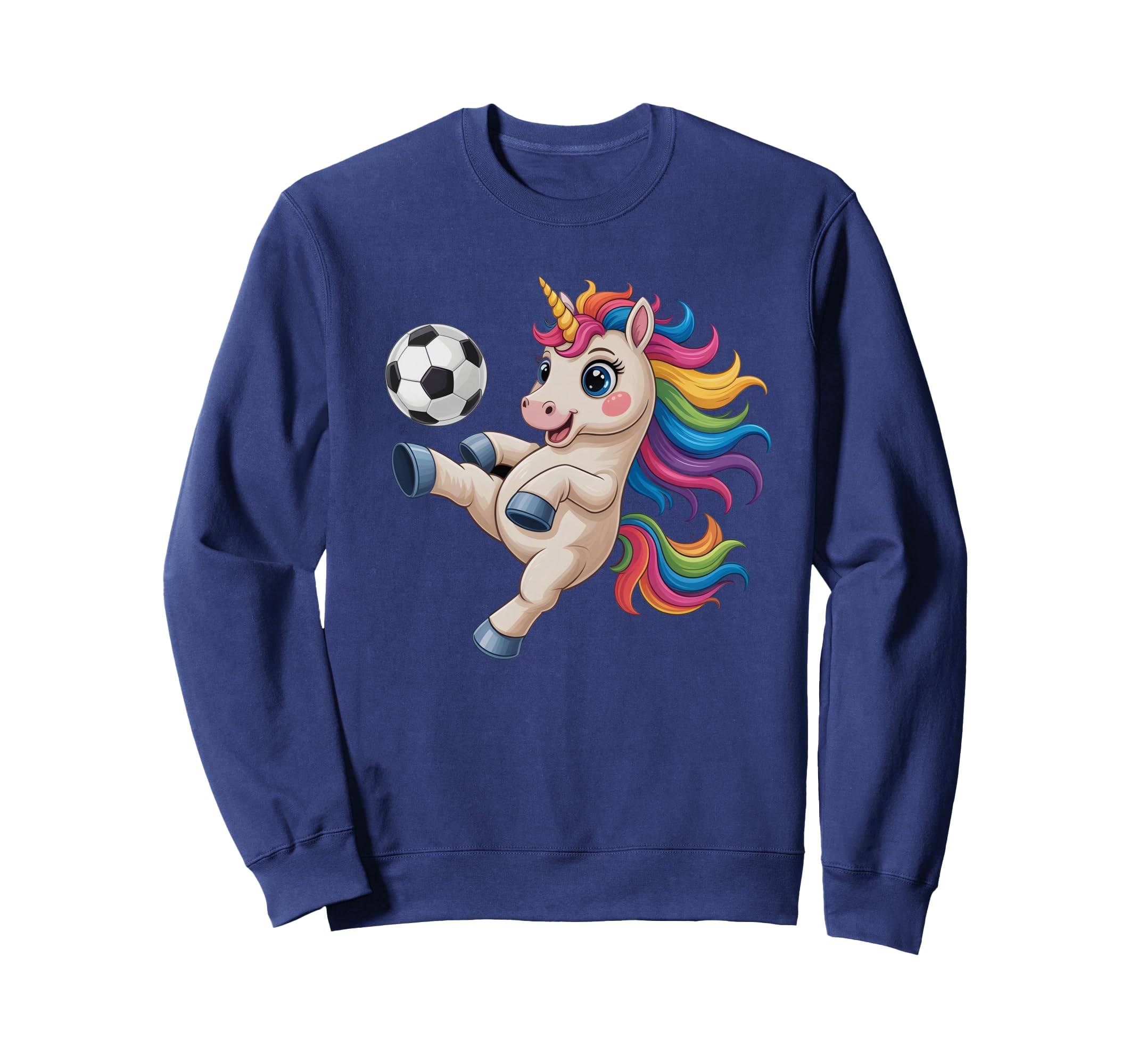 Funny Soccer Just Who Loves Sweatshirt - Novelty Apparel for Adults