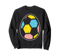 Soccer Ball Egg Funny Easter Sports Sweatshirt - Unique Graphic Men Women