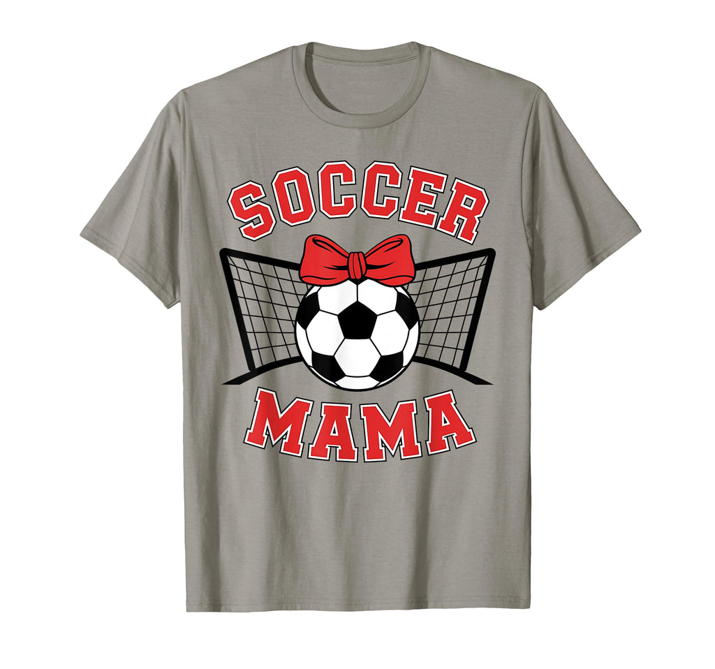 Soccer Mama Coquette Bow Soccer Mom T-Shirt - Custom Art Print for Adults