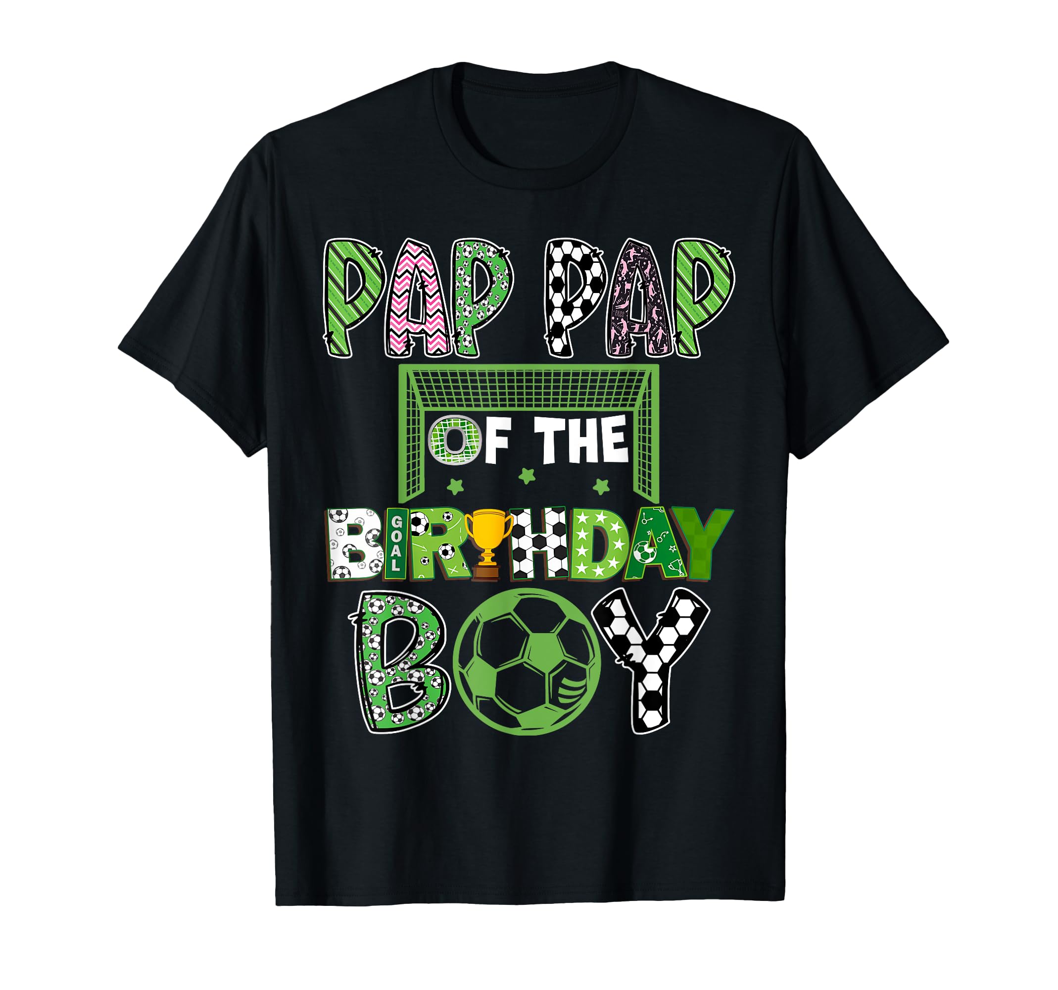 Pap Pap Birthday Soccer Player Birthday T-Shirt - Novelty Apparel Unisex