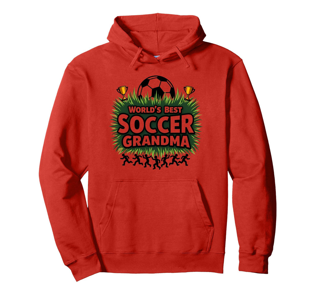 Worlds Best Soccer Grandma Champion Hoodie - Novelty Apparel for Adults