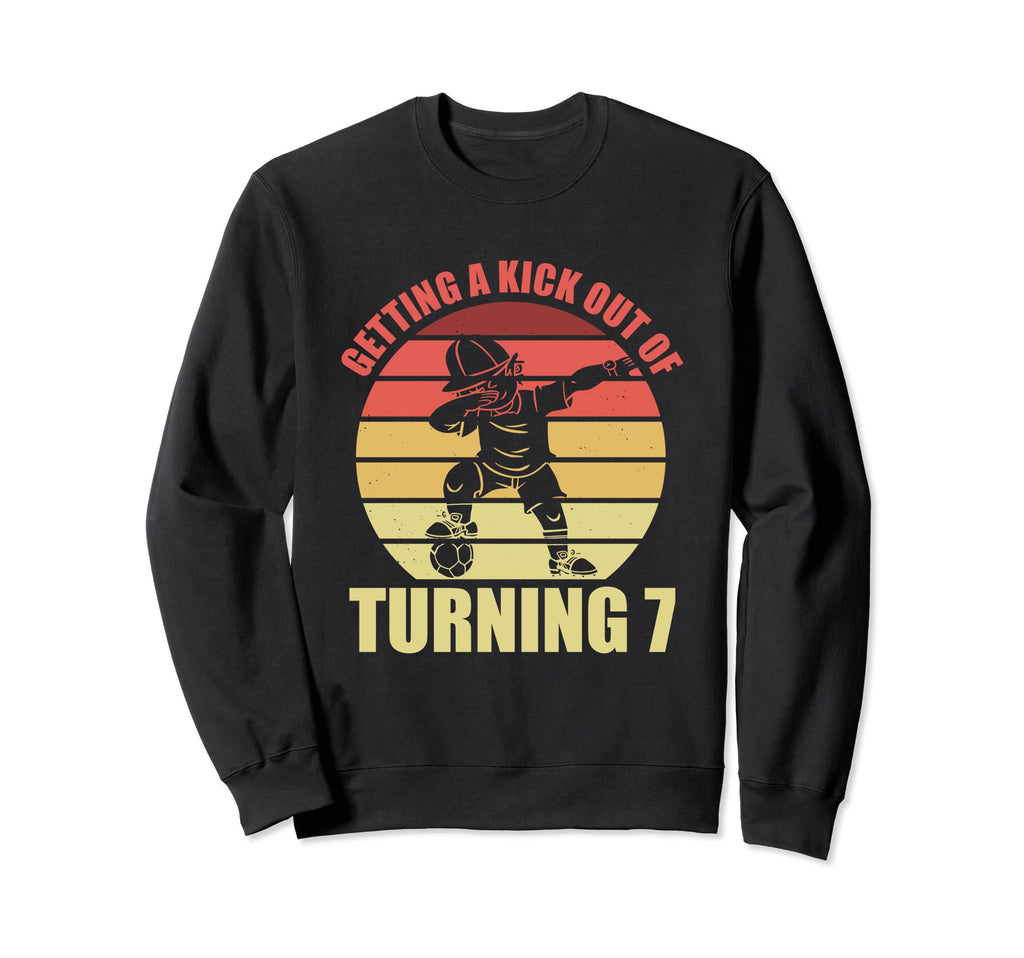 7 Year Old Happy 7Th Birthday Sweatshirt - Streetwear Style Men Women