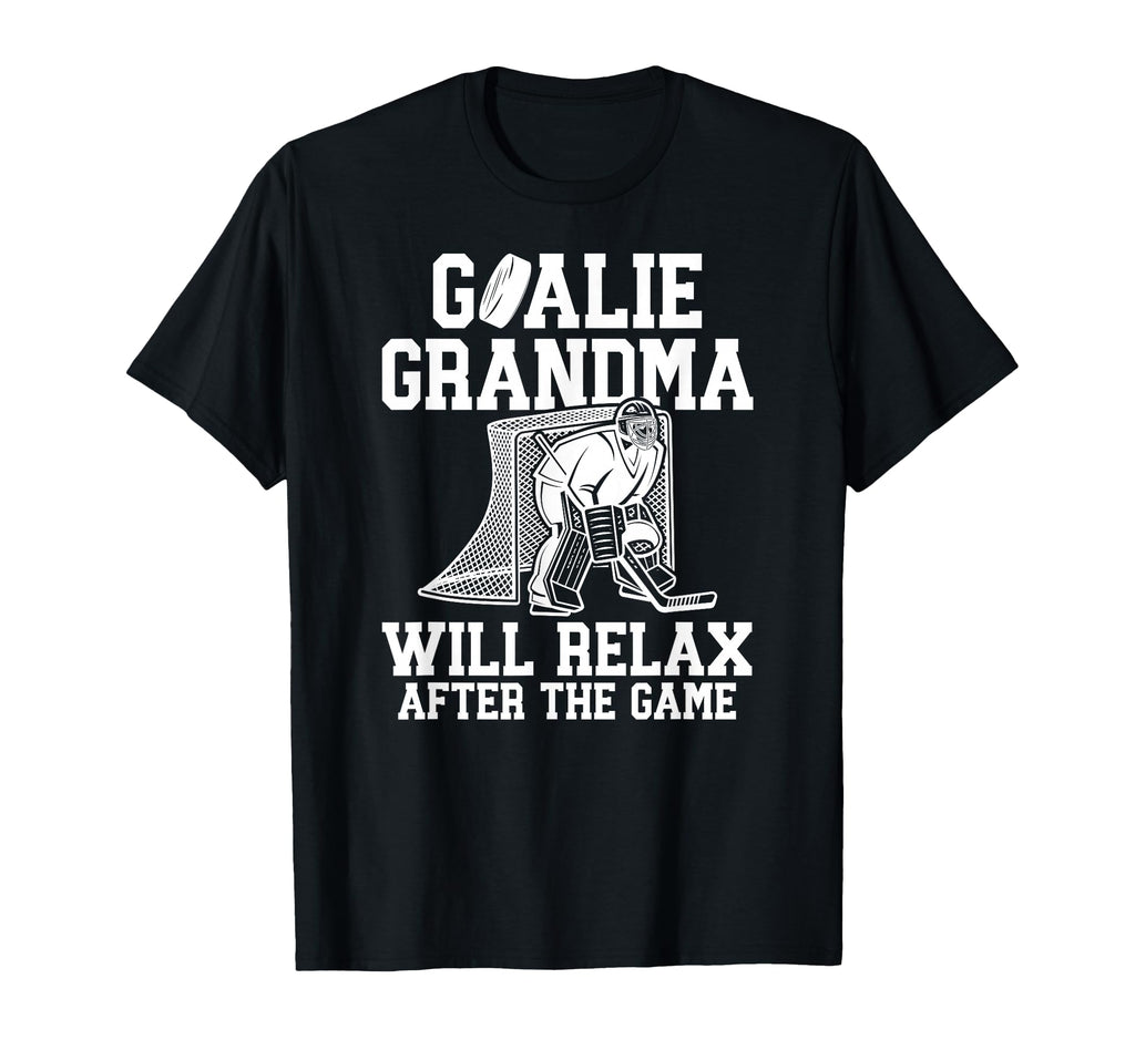 Funny Hockey Goalie Grandma Ice Hockey T-Shirt - Graphic Print Men Women