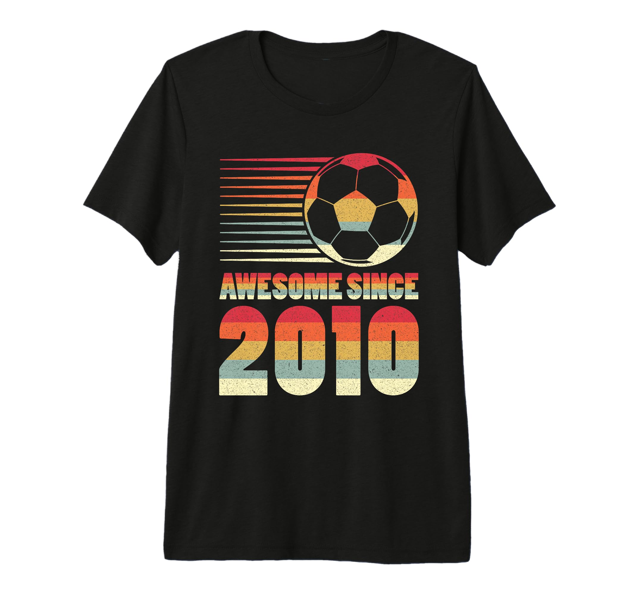 Awesome Since 2010 Soccer 16Th Birthday T-Shirt - Streetwear Style Unisex