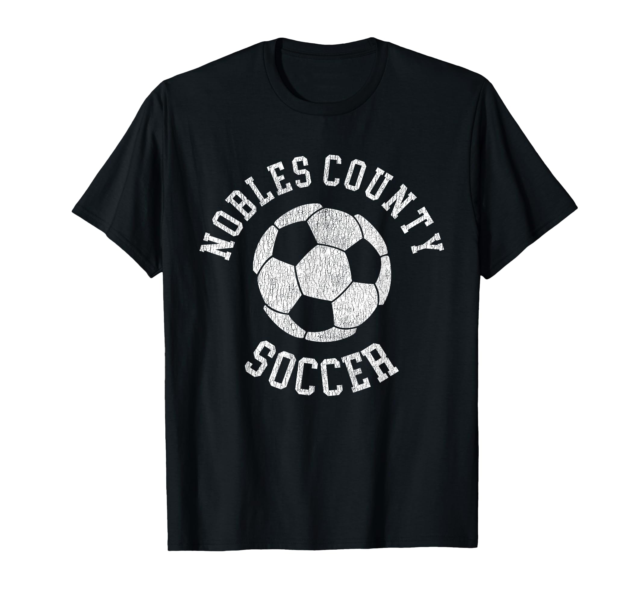 Nobles County Soccer Distressed 90S T-Shirt - Minimalist Print Men Women