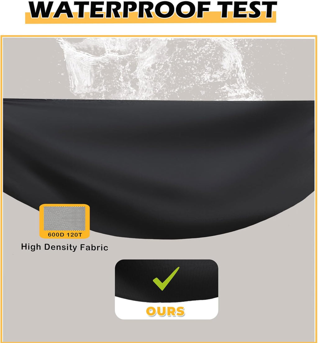 Grill Cover for Blackstone 1860 2225 On The Go Range Top Combo Griddle, Heavy-Duty 600D Tabletop BBQ Cover for Blackstone 22 inch Camping Griddle