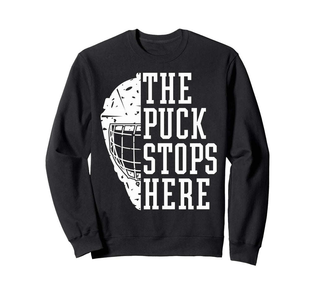 Hockey Goalkeeper Mask Player Outfit Sweatshirt - Unique Graphic Men Women