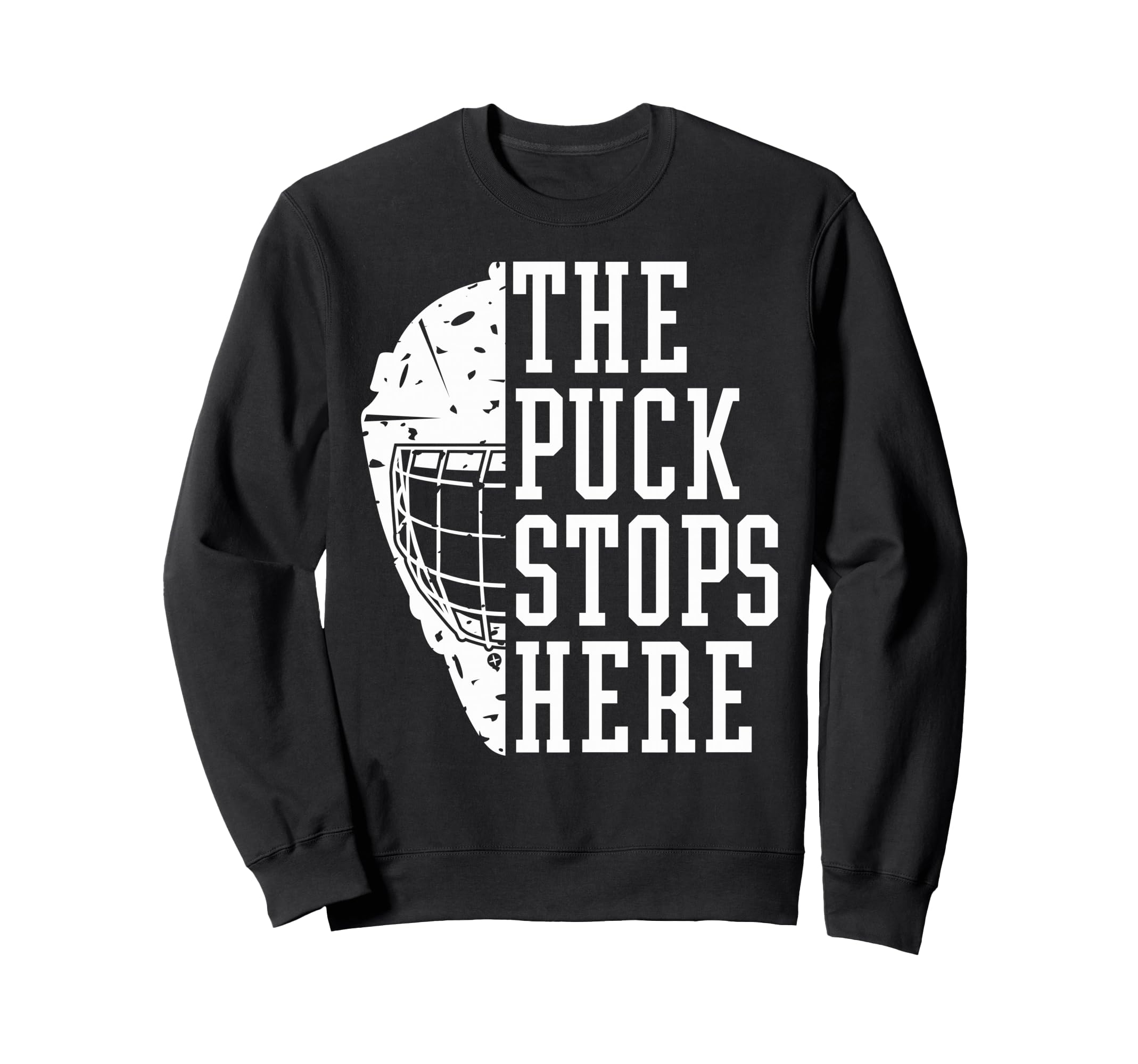 Hockey Goalkeeper Mask Player Outfit Sweatshirt - Unique Graphic Men Women
