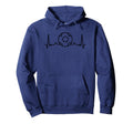 Soccer Heartbeat Funny Soccer Sports Hoodie - Aesthetic Graphic Unisex