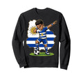 Uruguay Soccer Dab Flag T-Shirt - Unique Graphic Unisex