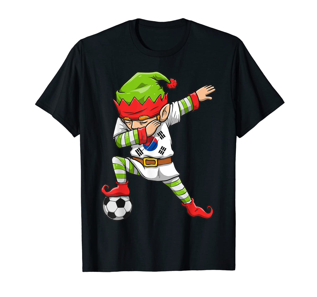 Soccer Dabbing Elf Squad South Korea T-Shirt - Streetwear Style for Adults
