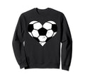 Soccer Heart Funny Soccer Player Mom Sweatshirt - Novelty Apparel Men Women