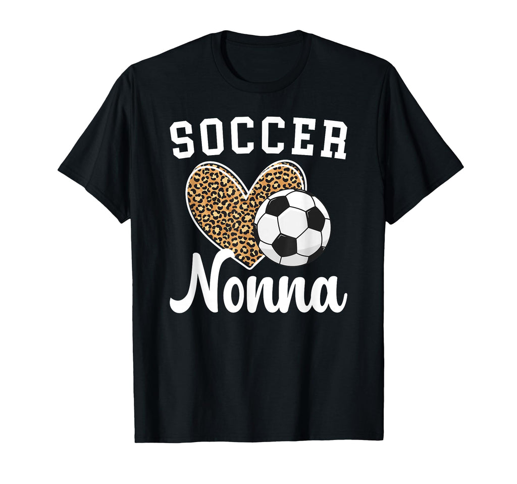 Soccer Nonna Heart Grandma Nonna Soccer T-Shirt - Graphic Print Unisex