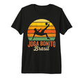 Brazil Joga Bonito Sunset Bicycle Kick T-Shirt - Custom Art Print Unisex