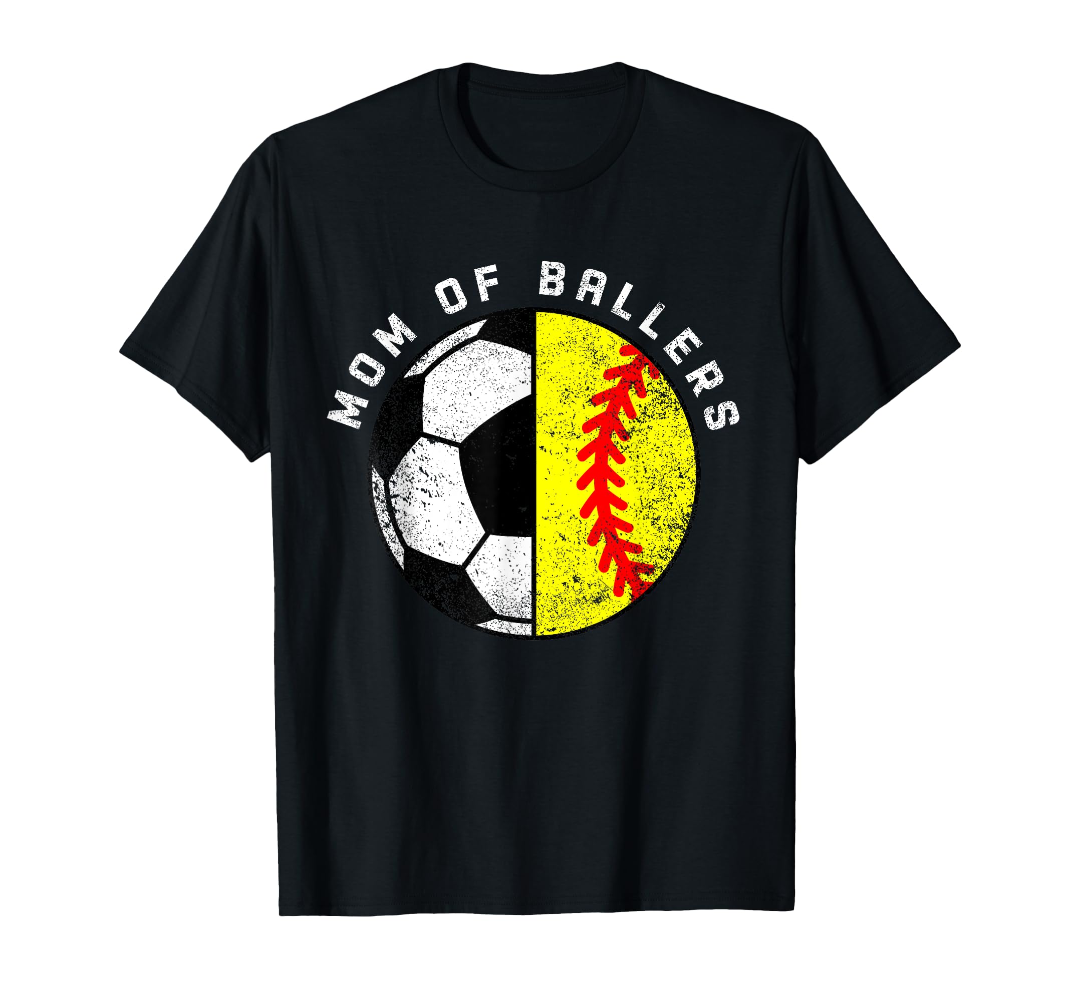 Mom Ballers Funny Soccer Softball T-Shirt - Fun Novelty Design Men Women
