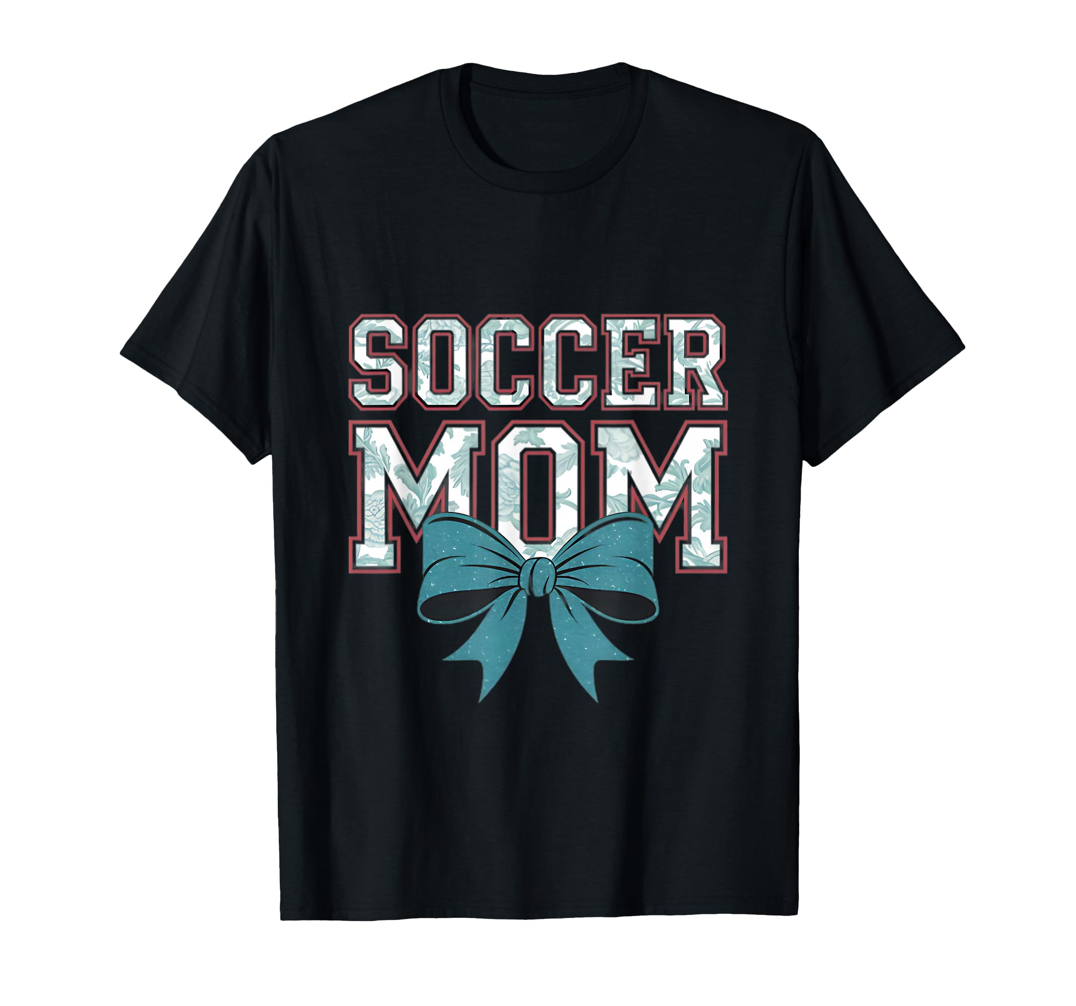 Soccer Mom Coquette Bow Mothers Day T-Shirt - Fun Novelty Design Men Women