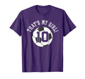 Thats My 10 Soccer Ball Player Coach T-Shirt - Streetwear Style Men Women