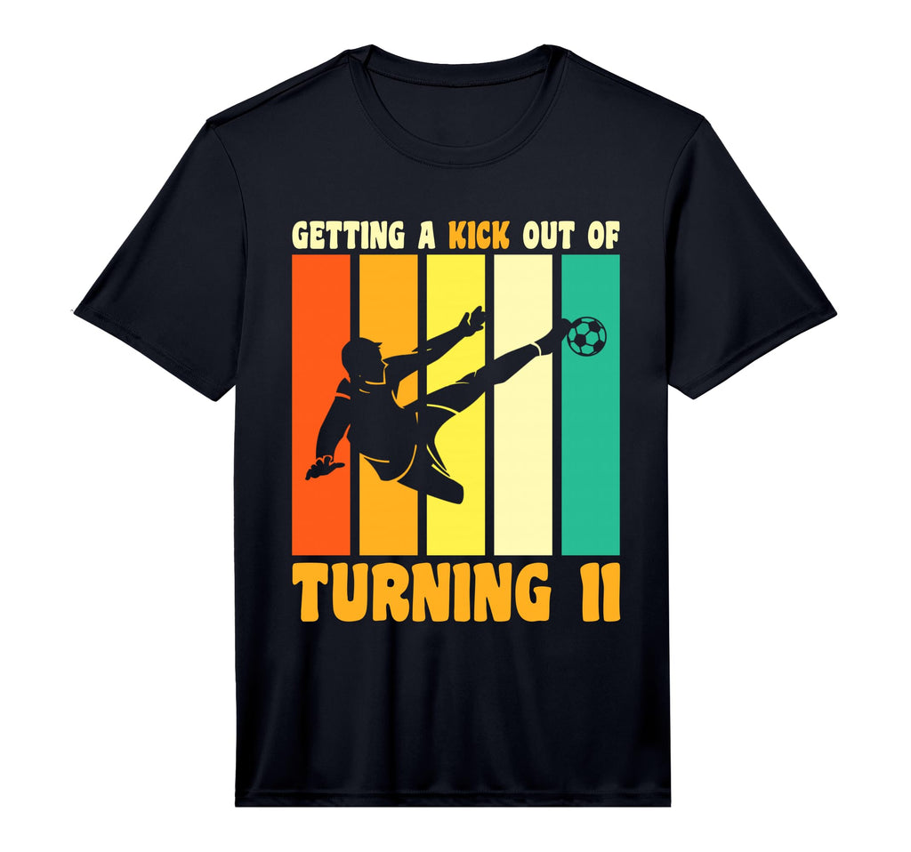 Happy 11Th Birthday 11 Year Old Kick T-Shirt - Unique Graphic for Adults