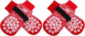 EXPAWLORER Anti Slip Dog Socks to Prevent Licking Paws, Dog Shoes for Hot Pavement, Dog Booties for Small Medium Large Senior Dogs, Traction Control Dog Boots & Paw Protectors for Hardwood Floors-Red