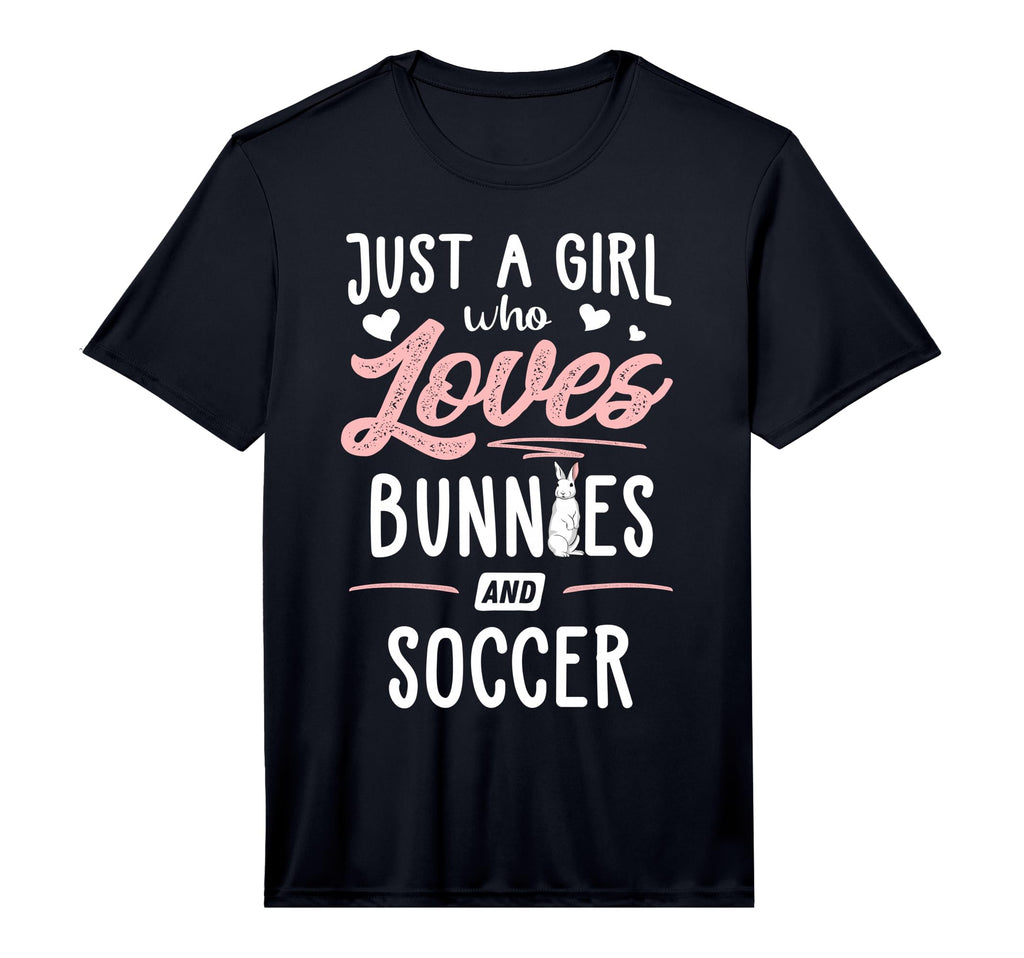Just Who Loves Bunnies And Soccer Gift T-Shirt - Custom Art Print Unisex