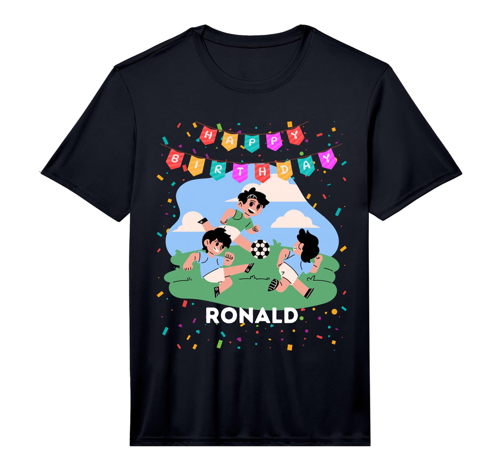 Birthday Ronald Soccer Theme Party T T-Shirt - Novelty Apparel Men Women