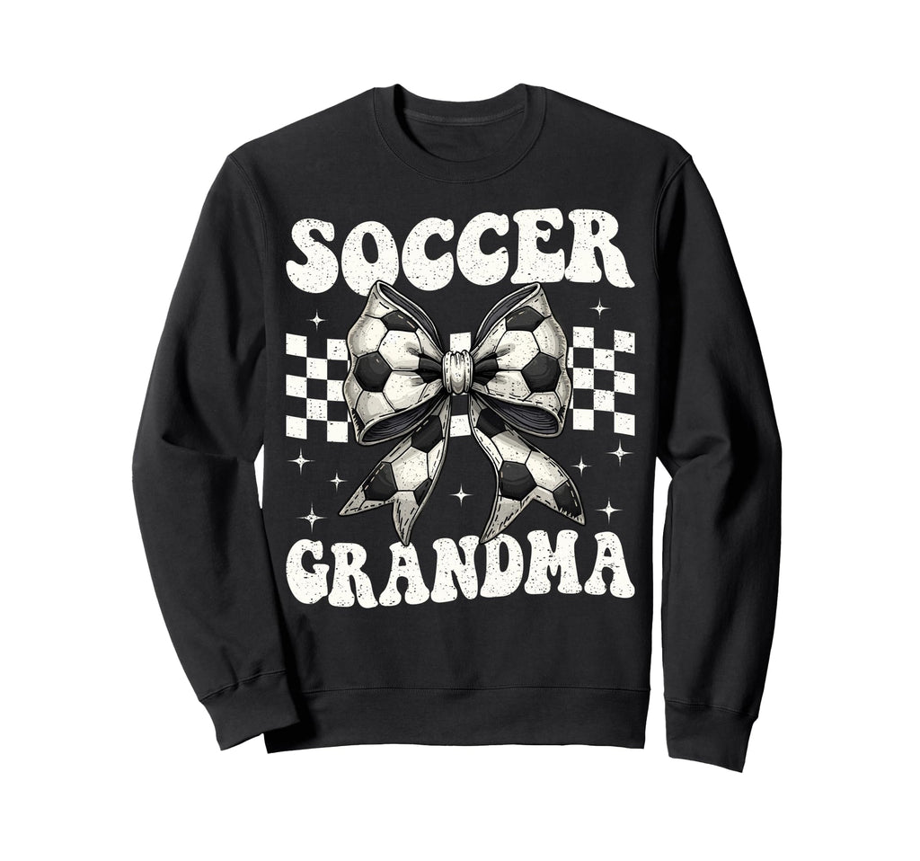 Soccer Grandma Funny Coquette Bow Sweatshirt - Custom Art Print Men Women