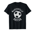 Marysville Soccer Distressed 90S T-Shirt - Trendy Graphic for Adults