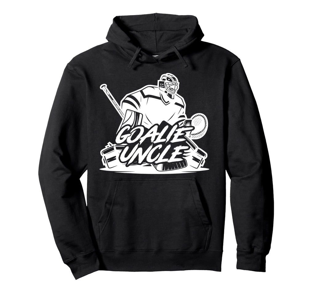 Ice Hockey Goalie Uncle Hockey Keeper Uncle Hoodie - Novelty Apparel Unisex