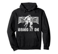 Ice Hockey Goalie Goalkeeper Bring It Hoodie - Graphic Print Unisex