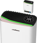 Jafanda Air Purifiers for Home Up to 1100ft² Large Room,HEPA Filter Removes 99.97% of Allergens,Dust,Smoke,and Odors,Activated CarbonTrue HEPA Filters,20dB Quiet Air Purifier (JF239-Rose gold)