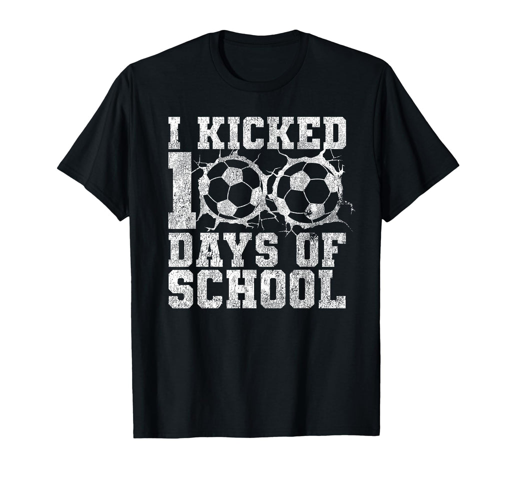 I Kicked 100 Days School T-Shirt - Casual Everyday Wear for Adults