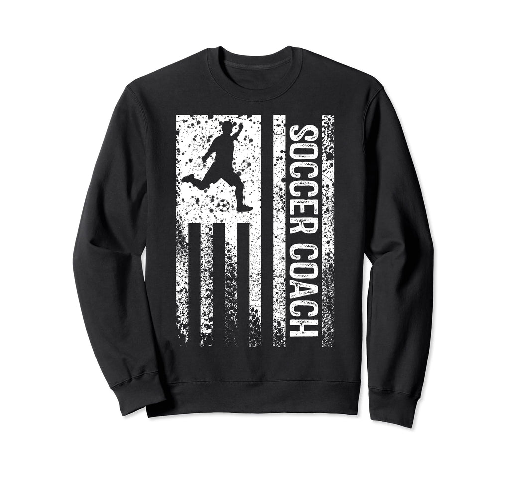Soccer Coach Distressed Sweatshirt - Fun Novelty Design for Adults