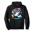 Penguin Soccer Ball Sunset Hoodie - Minimalist Print Men Women