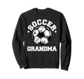 Soccer Grandma Soccer Ball Distressed Sweatshirt - Graphic Print Men Women