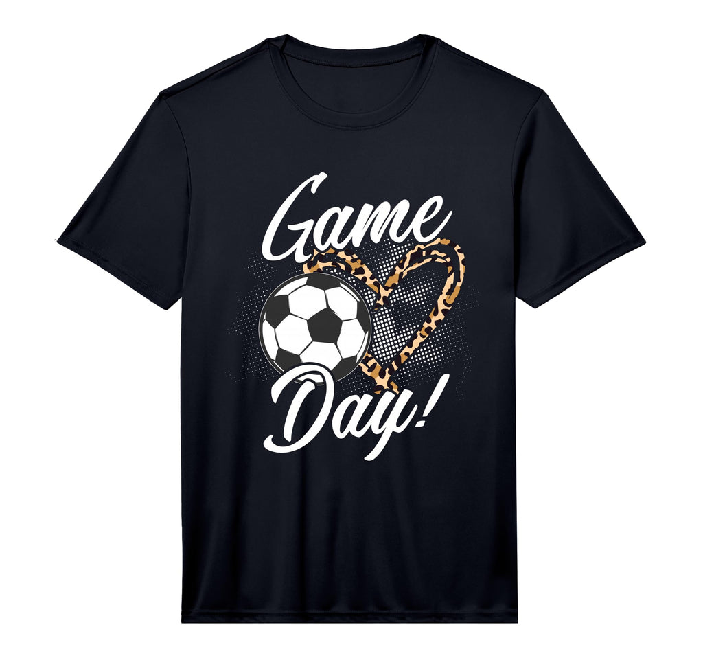 Soccer Lover Leopard Pattern Soccer T-Shirt - Minimalist Print for Adults