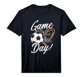 Soccer Lover Leopard Pattern Soccer T-Shirt - Minimalist Print for Adults