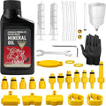 Brake Bleed Kit,Bicycle Hydraulic Brake Bleed Kit Including 150ML Mineral Oil for Shimano,TEKTRO, TRP Hydraulic Disc Brakes