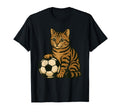 Cat Soccer Cats Sweatshirt - Graphic Print Unisex