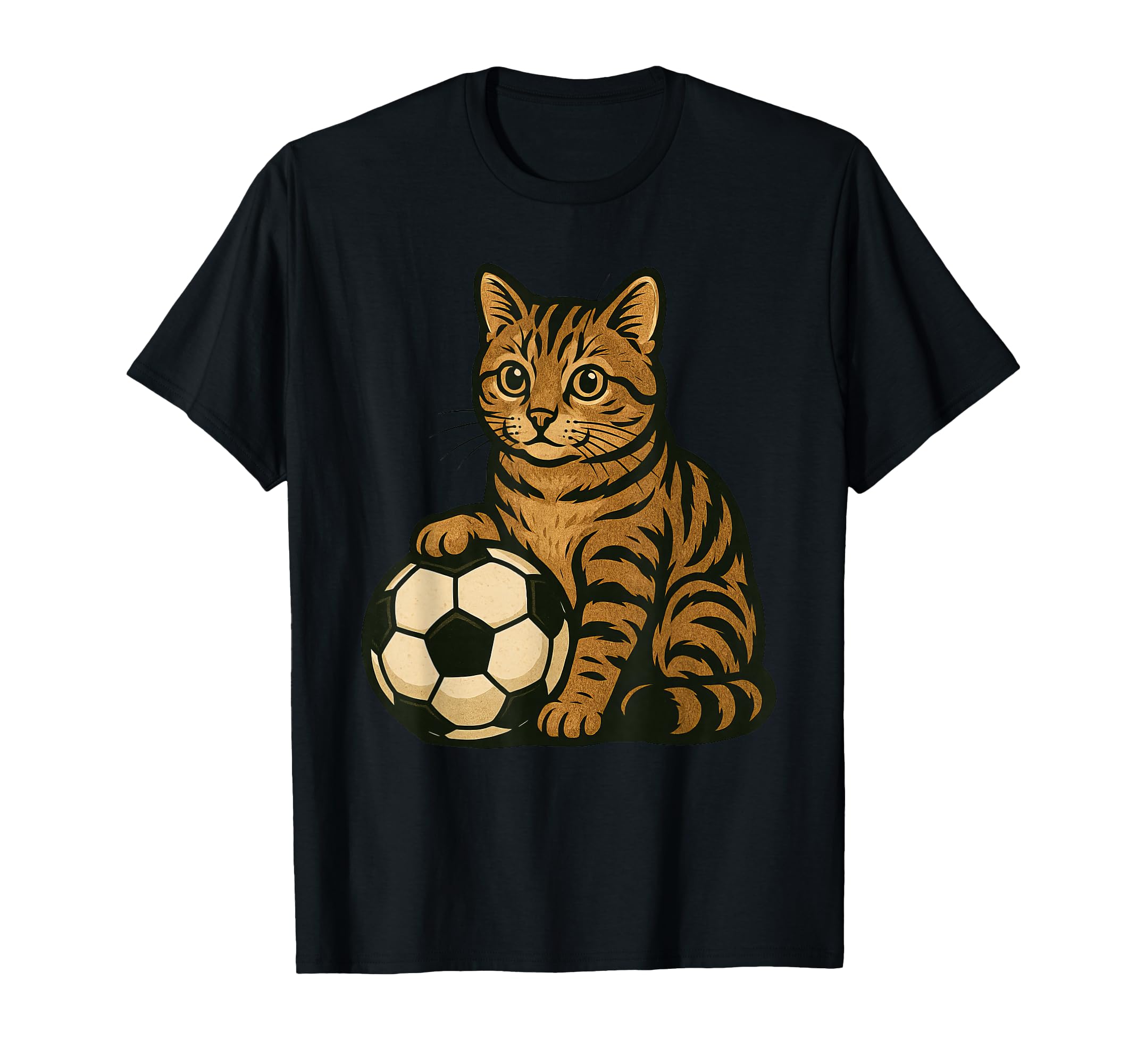 Cat Soccer Cats Sweatshirt - Graphic Print Unisex