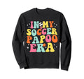 My Soccer Papoo Era Game Day Groovy Sweatshirt - Trendy Graphic Unisex